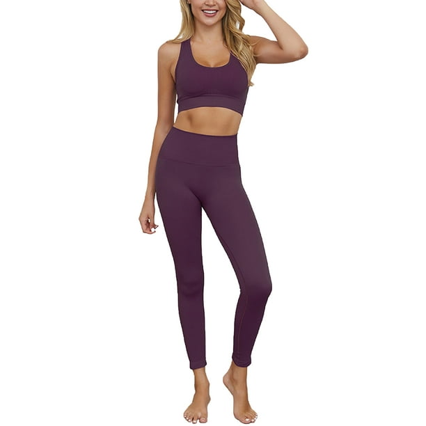 Women 2Pcs Seamless Yoga Suit Crop Top Leggings Sports Bra Pants Fitness Gym Set Women 2Pcs Seamless Yoga Suit Crop Top Leggings Sports Bra Pants Fitness Gym Set